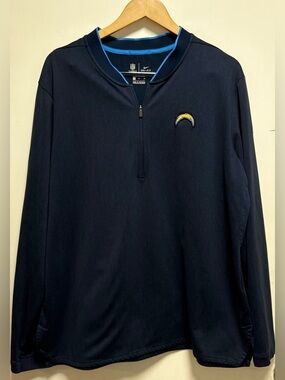 NFL Men’s Navy Blue Pullover with Gold Logo